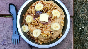 Easy Camping Meals: Banana Walnut Pancakes!